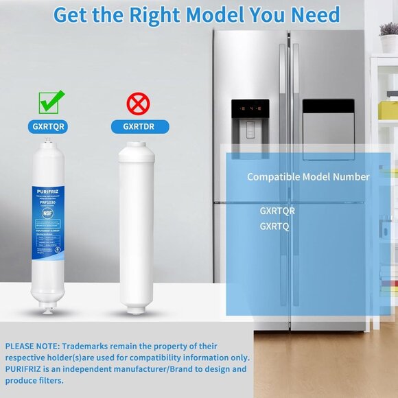 3-Pack PRF1030 Inline Water Filter Compatible with GE GXRTQR - Picture 2 of 5